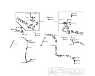 F04 Hlavní brzdový válec přední / Brzdové hadice - Kymco People S 200i
