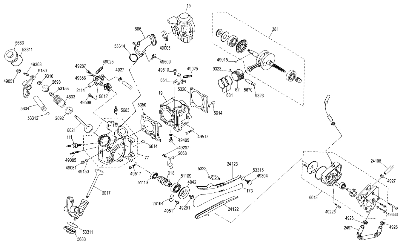 Motor - Malaguti Madison 150 T