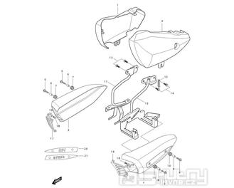 34 Boční kapotáž - Hyosung GV 250i C