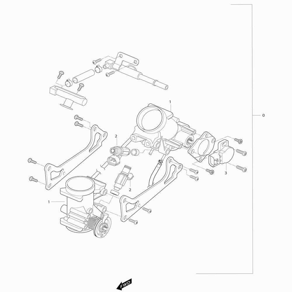 10 Vstřikovací jednotka - Hyosung GT 650i N (Naked)