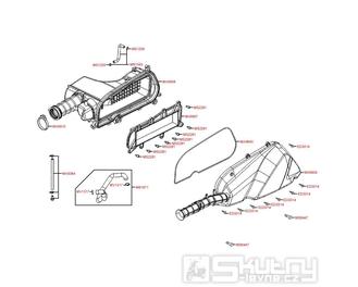 F13 Vzduchový filtr - Kymco People GT 300i