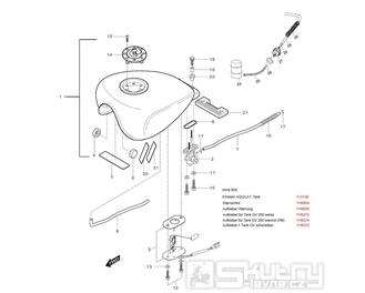 31 Palivová nádrž - Hyosung GV 250 Aquila