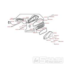F13 Vzduchový filtr - Kymco Yager/Spacer 125, 12 kola
