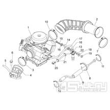 29.18 Karburátor - Scarabeo 50 4T 4V E2 2009 (ZD4TGE00)