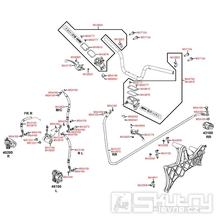 F04 Brzdové páčky / brzdový válec / hadice - Kymco Xciting 500i [AFI]