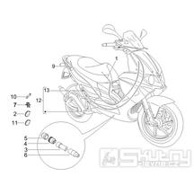 5.03 Brzdové lanko, rozdělovač - Gilera Runner 50 PureJet SC 2006 (ZAPC46200)