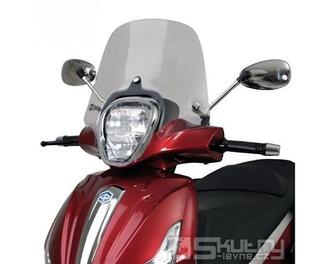 Malé plexi včetně montážní sady PIAGGIO NEW BEVERLY, kouřové