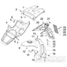 2.37 Zadní kryt, blatník - Gilera Runner 50 PureJet ST 2008 (ZAPC46200)