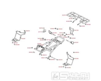 F23 Rám / Zadní nosič - Kymco Maxxer 300