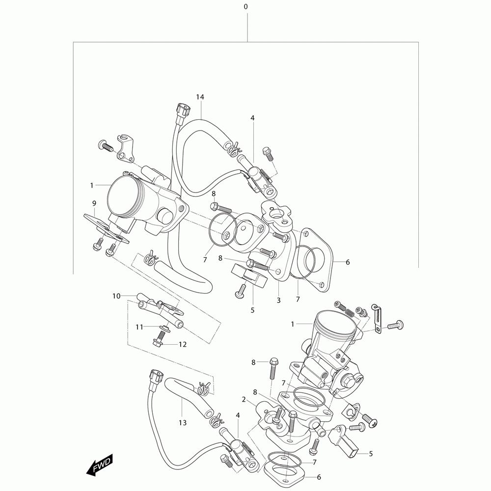 10 Karburátor - Hyosung GT 250i R