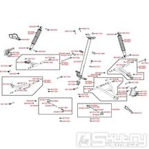 F06 Přední zavěšení a tyč řízení - Kymco MXU 500 IRS LOF