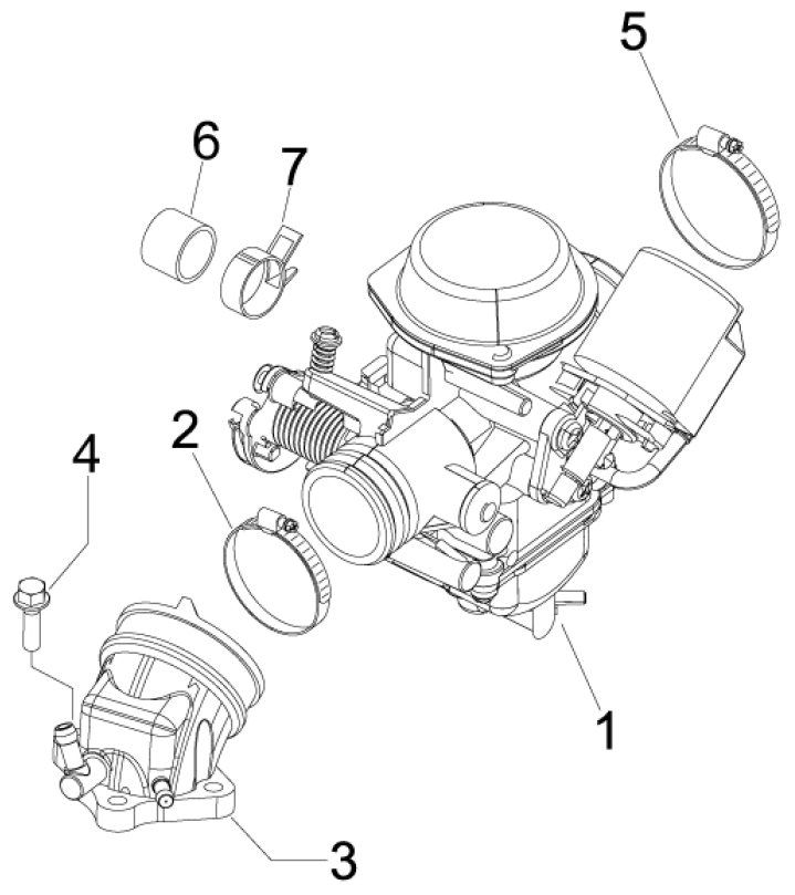 1.39 Karburátor - Gilera Runner 200 ST 4T LC 2008-2011 (ZAPM46401)