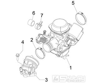 1.39 Karburátor - Gilera Runner 200 ST 4T LC 2008-2011 (ZAPM46401)