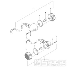 FIG23 Přední blinkry - Hyosung GV 125M C Aquila