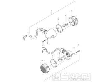 FIG23 Přední blinkry - Hyosung GV 125M C Aquila