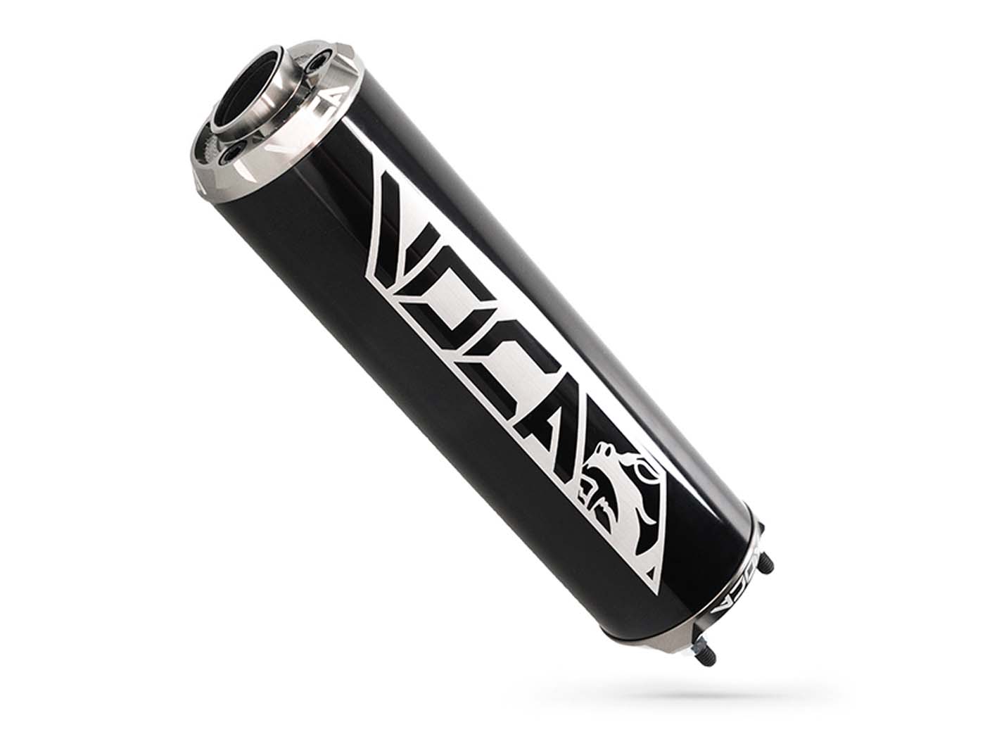 Koncovka výfuku Voca hliníková - černá/šedá CNC