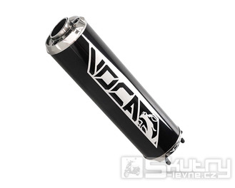 Koncovka výfuku Voca hliníková - černá/šedá CNC