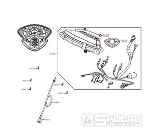 F02 Tachometr - Kymco Movie S 125i SR25BA