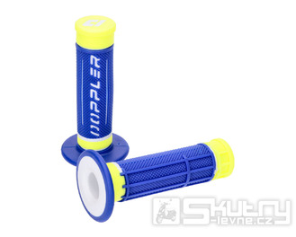 Sada gripů Doppler Grip 3D modrá / bílá / neonově žlutá