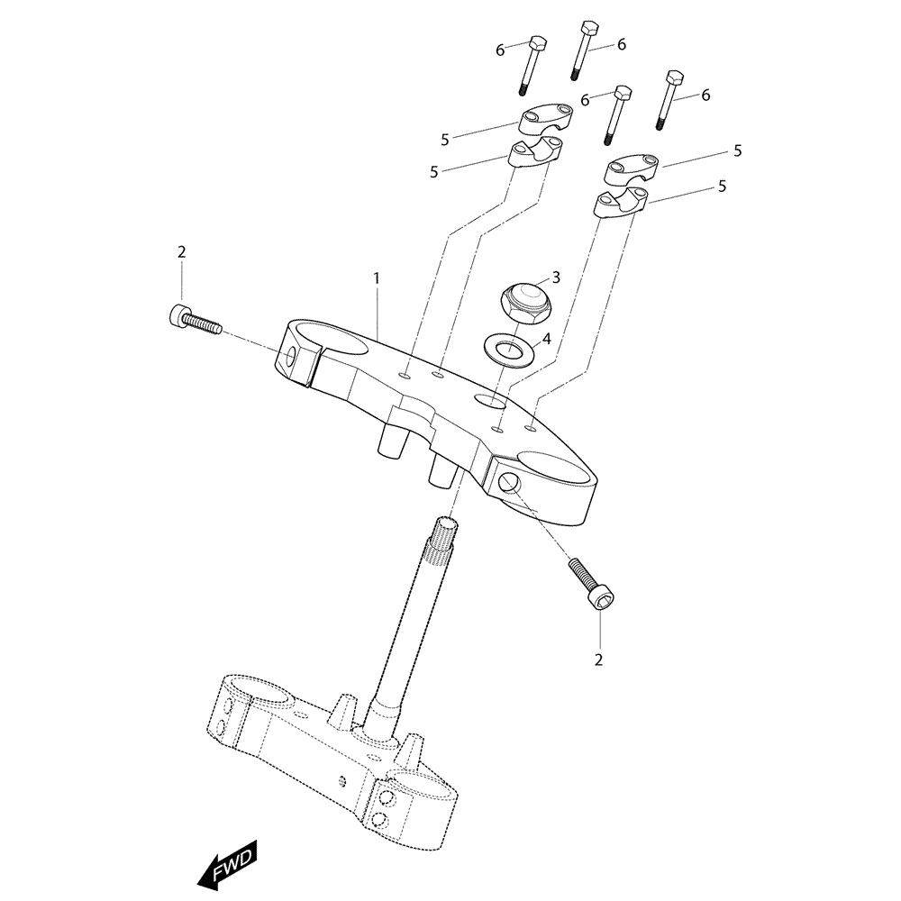 FIG35 Tyč řízení - Hyosung GT 250i NE (Naked) (