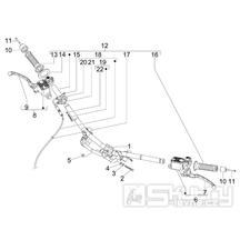 3.06 Řidítka, gripy, brzdové páčky - Gilera Runner 125 ST 4T LC 2008-2012 (ZAPM46301)