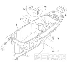 2.34 Podsedlový prostor pro přilbu - Gilera Nexus 500 4T LC 2006 UK (ZAPM35200)