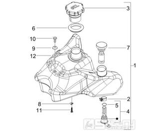 2.52 Olejová nádobka - Gilera Runner 50 SP 2008-2009 (ZAPC46100)
