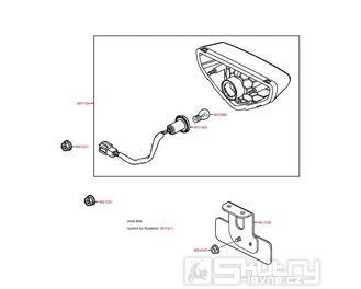F20 Zadní světlo - Kymco KXR 250 Sport