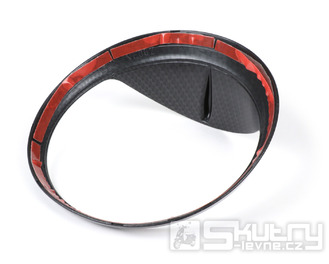 Rámeček světlometu Moto Nostra cabon style pro Vespa GT, GTL, GTS 125-300, GTS 125-300 Super (-2018)