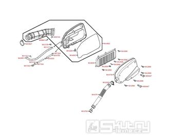 F13 Vzduchový filtr - Kymco Xciting 250i AFI