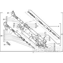 T24 Odpuržení předního kola - Gilera RK 50 (VTBC 08000 0001001)