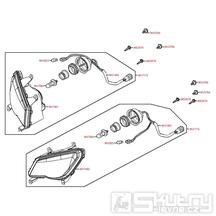F01 Přední světlo - Kymco MXU 450i LC90AE