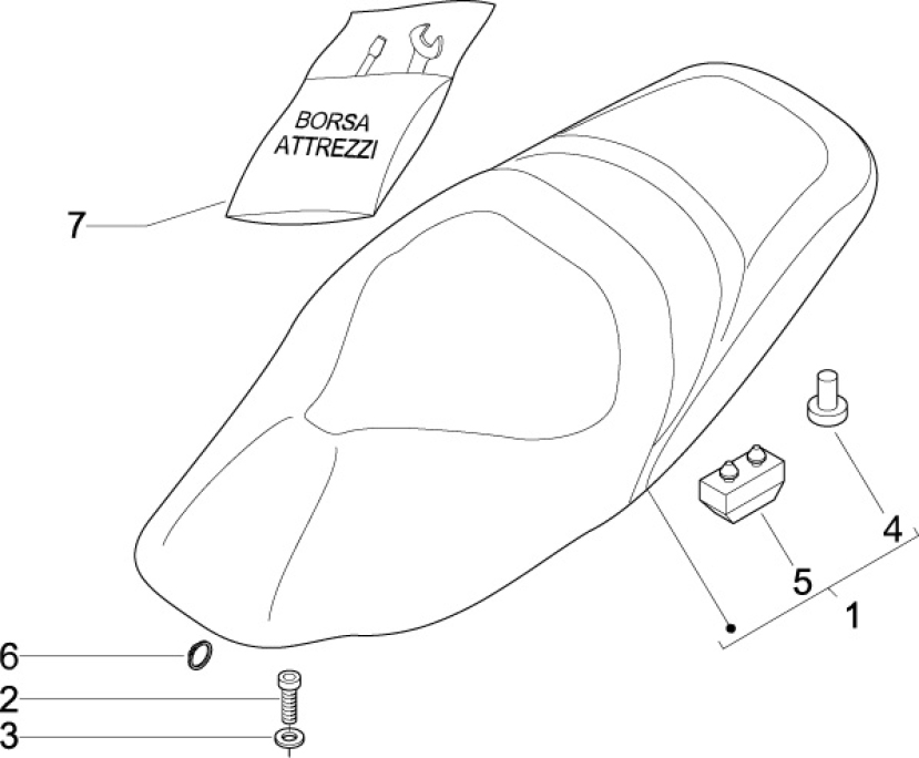 2.39 Sedadlo - Gilera Nexus 500 4T LC 2009-2011 (ZAPM35200)