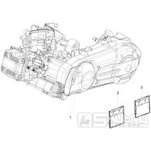 1.02 Motor - Gilera Fuoco 500ccm 4T-4V ie E3 LT od 2013 (ZAPM83100...)