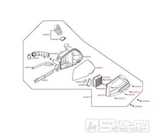 F13 Vzduchový filtr - Kymco Agility 125 One