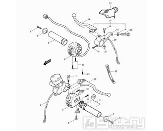 40 Gripy / Přepínače / Páčky - Hyosung GV 250 Aquila