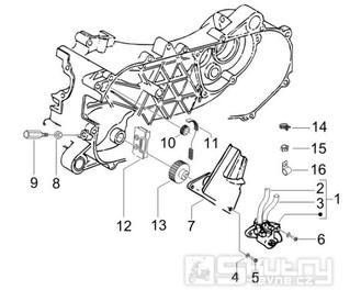 1.18 Olejové čerpadlo - Gilera Runner 50 SP 2010-2012 (ZAPC46100, ZAPC46300, ZAPC4610001)