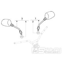 2.45 Zrcátka - Gilera Stalker 50 2T 2008-2011 (ZAPC40100, ZAPC40101)