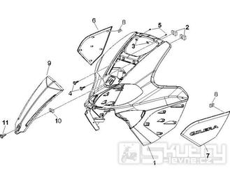2.26 Přední plast, kapotáž - Gilera Runner 200 VXR 4T LC Race 2006 UK (ZAPM46200)