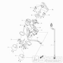 21 Tachometr / Otáčkoměr - Hyosung GT 125 N (Naked)
