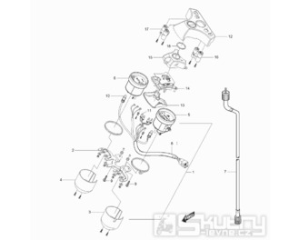21 Tachometr / Otáčkoměr - Hyosung GT 125 N (Naked)