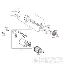 E06 Elektrický startér / olejové čerpadlo - Kymco-Like 50 4T KG10AA