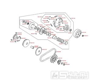 E05 Variátor - KymcoSento 50