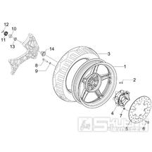 4.12 Zadní kolo - Gilera Runner 125 ST 4T LC 2008-2012 (ZAPM46301)