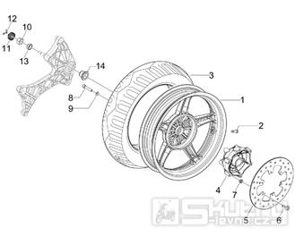 4.12 Zadní kolo - Gilera Runner 125 ST 4T LC 2008-2012 (ZAPM46301)