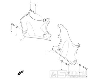 48 Přední kapotáž - Hyosung GV 125M Aquila E3