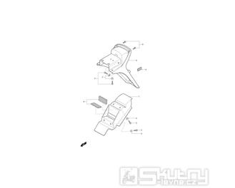 46 Zadní blatník - Hyosung GA 125 Cruise