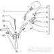 T34 Řidítka, levá rukojeť, brzdová páčka, zrcátko - Gilera Stalker 50 do roku 2005 (ZAPC13000...)