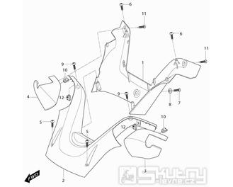 38 Kapotáž řidítek - Hyosung MS3 125i