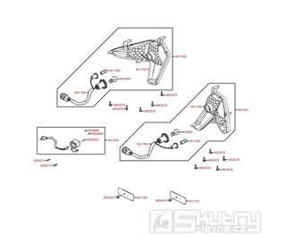 F20 Zadní světla - Kymco MXU 250